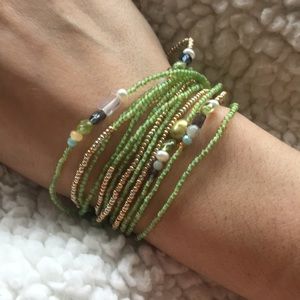 Light Green Stretch Bracelet/necklace